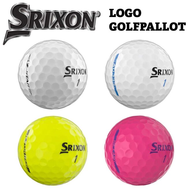 Srixon golfpallot omalla logolla, 4 vaihtoehtoa