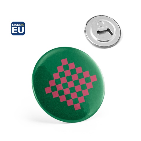 Button P'IN 12. Button P'IN 12. Magneettipinssi pullonavaajalla