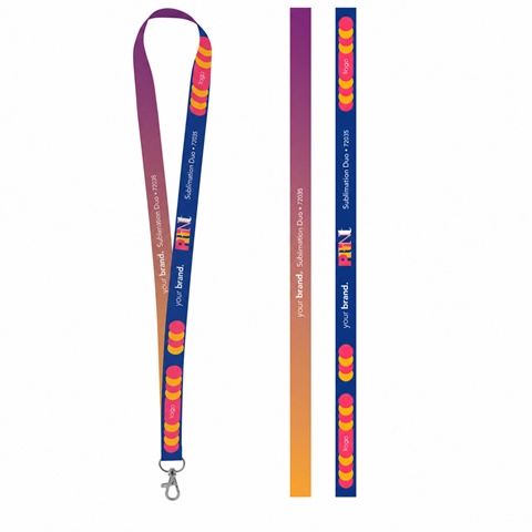 Painettu näyte Lanyard SUBLIMATION Long II (20 mm) polyesteriä