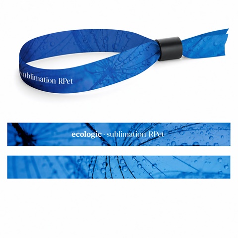 Painettu näyte SUBLIMATION Slim II (15 mm) -ranneke kierrätetystä polyesteristä (100 % rPET)
