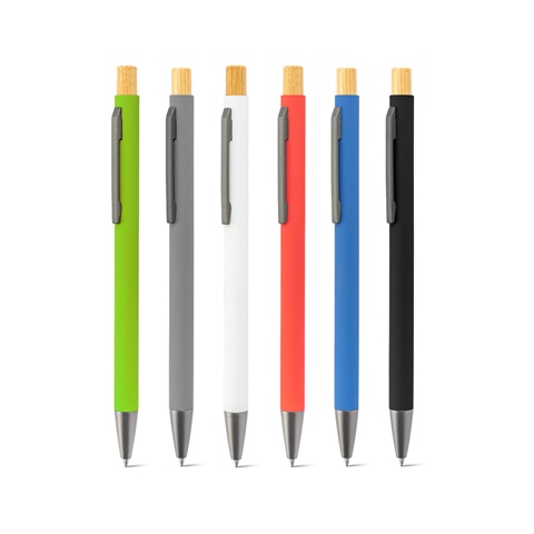 ZYLEN. Kuulakärkikynä kierrätetystä alumiinista (100 % rAL), kumipinta