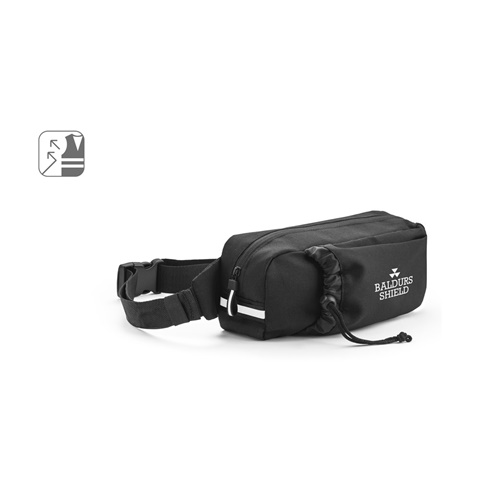 DELFOS POUCH. 300D kierrätetystä polyesteristä ja 600D kierrätetystä polyesteristä valmistettu vyölaukku heijastavilla elementeillä - Image 6