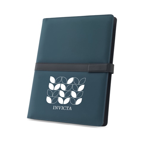 SANDERSON FOLDER. A4-kokoinen kansio PU-muovia (50 % kierrätettyä), magneettinen suljin ja viivoitettu muistivihko - Image 3