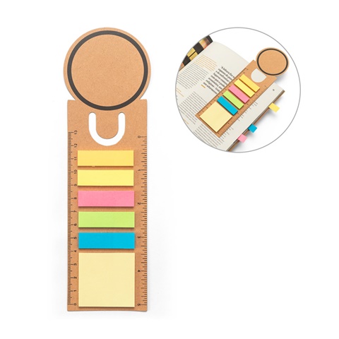 SAWYER. 3-in-1 toimistosetti, valmistettu 100 % kierrätyspaperista, pyöreällä päällä ja mustalla painatuksella kauttaaltaan