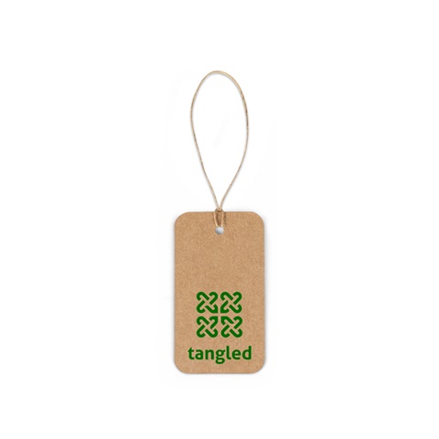 LABEL RECTANGULAR. Suorakulmainen etiketti, joka on valmistettu 100 % kierrätyspaperista (700 g/m²)