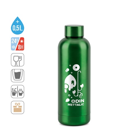 ODIN METTALIC. Pullo 90 % kierrätetystä ruostumattomasta teräksestä, 550 ml - Image 8