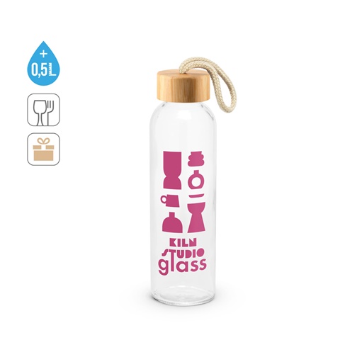 CROSBY. Lasipullo bambukorkilla, 520 ml
