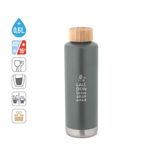 NORRE BOTTLE. Kaksinkertainen ruostumattomasta teräksestä (36 % kierrätettyä) valmistettu tyhjiöeristetty pullo 640 ml - Image 7