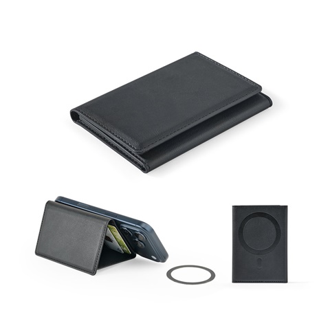 HARALD. Suurikapasiteettinen magneettinen PU-lompakko RFID-suojauksella