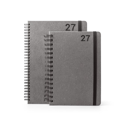 SIMMEL A5. A5-kokoinen päiväkirja, renkailla, nahkaa (58 % kierrätettyä) - Image 5
