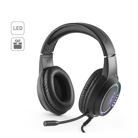 Thorne Headset RGB. ABS-pelikuulokkeet johdolla, mikrofonilla ja RGB LED -valoilla - Image 5