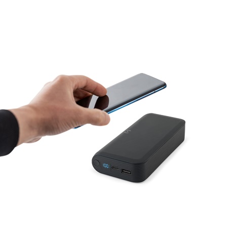 BECKER 20. 20.000 mAh power bank in recycled ABS (100% rABS) with 15W superfast wireless charger - Image 2