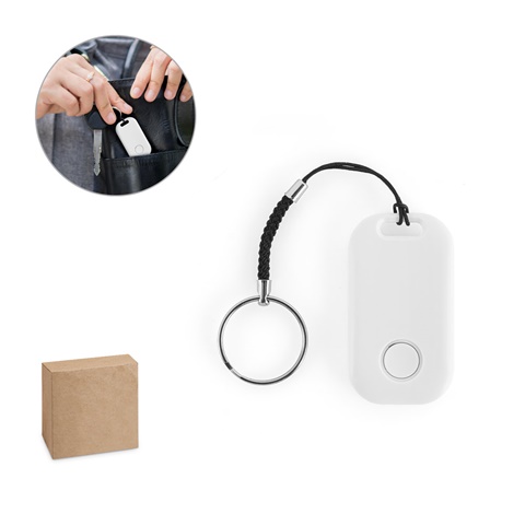 DAMY. Langaton paikannuslaite, jossa on kompakti ja kevyt muotoilu kierrätetystä ABS-muovista (100 % rABS)