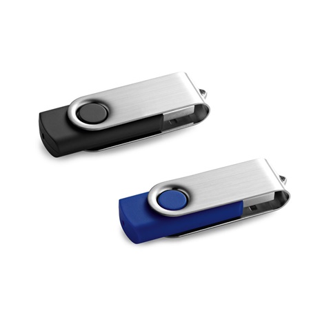 CLAUDIUS 2GB. 2 Gt:n USB-muistitikku metalliklipsillä